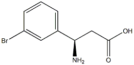 (R)-3-Amino-3-(3-bromo-phenyl)-propanoic acid Struktur