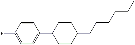 1-FLUORO-4-(4-HEXYLCYCLOHEXYL)BENZENE Struktur