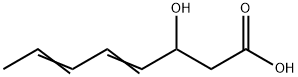 trans,trans-3-Hydroxyocta-4,6-dienoic acid Structure