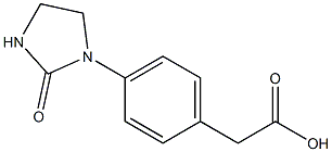 2-[4-(2-oxoimidazolidin-1-yl)phenyl]acetic acid Struktur