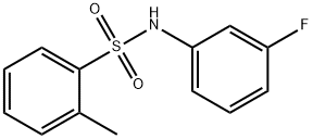 N-(3-fluorophenyl)-2-methylbenzenesulfonamide Struktur