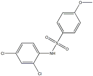 N-(2,4-dichlorophenyl)-4-methoxybenzenesulfonamide 化学構造式