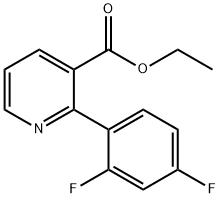 ethyl 2-(2,4-difluorophenyl)nicotinate Struktur
