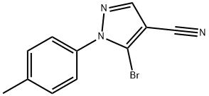 5-bromo-1-p-tolyl-1H-pyrazole-4-carbonitrile Structure