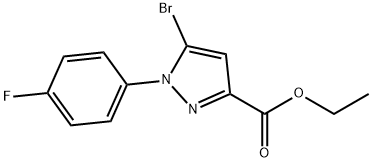 ethyl 5-bromo-1-(4-fluorophenyl)-1H-pyrazole-3-carboxylate Structure