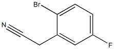 2-BroMo-5-fluorophenyl acetonitrile Struktur