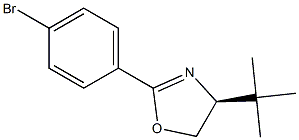 (S)-2-(4-Bromophenyl)-4-tert-butyl-4,5-dihydrooxazole,,结构式