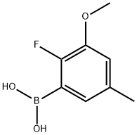 2-Fluoro-3-methoxy-5-methylphenylboronic acid 结构式
