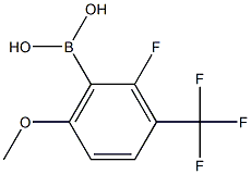 2-Fluoro-6-methoxy-3-(trifluoromethyl)phenylboronic acid 结构式