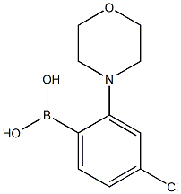 4-Chloro-2-morpholinophenylboronic acid Struktur
