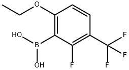 6-Ethoxy-2-fluoro-3-(trifluoromethyl)phenylboronic acid, 2096336-22-8, 结构式