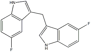 bis(5-fluoro-1H-indol-3-yl)Methane Structure