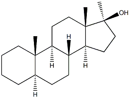 17a-Methyl-5a-androst-17b-ol,,结构式