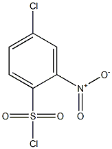 2-Nitro-4-Chloro Benzene Sulphonyl Chloride 化学構造式