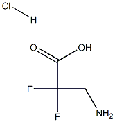 3-AMino-2,2-difluoro-propionic acid HCl,,结构式