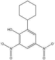 2-Cyclohexyl-4,6-dinitrophenol Solution 化学構造式