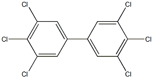 3,3',4,4',5,5'-Hexachlorobiphenyl Solution 化学構造式