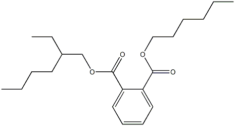 Hexyl 2-ethylhexyl phthalate Solution,,结构式