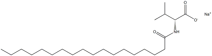N-Octadecanoyl-D-valine sodiuM salt Struktur
