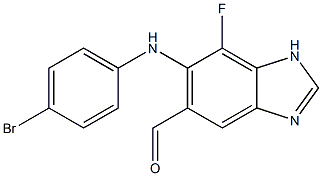 6-(4-broMophenylaMino)-7-fluoro-1H-benzo[d]iMidazole-5-carbaldehyde