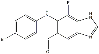  6-(4-broMophenylaMino)-7-fluoro-1H-benzo[d]iMidazole-5-carbaldehyde