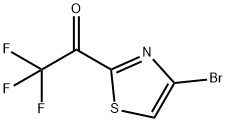 1-(4-broMothiazol-2-yl)-2,2,2-trifluoroethanone Struktur