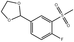 2-[4-Fluoro-3-(Methylsulfonyl)phenyl]-1,3-dioxolane|2-(3-甲砜基-4-氟苯基)-1,3-二氧戊环