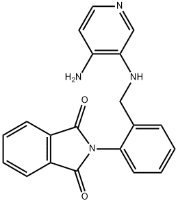 2-{2-[(4-AMino-pyridin-3-ylaMino)-Methyl]-phenyl}-isoindole-1,3-dione,1417793-22-6,结构式