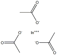 Indium acetate anhydrous, 99.99% Structure