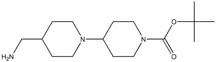 tert-butyl 4-(4-(aMinoMethyl)piperidin-1-yl)piperidine-1-carboxylate Structure