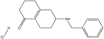 6-(benzylaMino)-3,4,5,6,7,8-hexahydronaphthalen-1(2H)-one hydrochloride Struktur