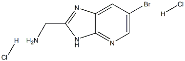 (6-broMo-3H-iMidazo[4,5-b]pyridin-2-yl)MethanaMine dihydrochloride Structure