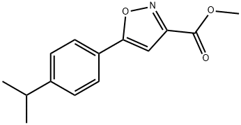 Methyl 5-(4-Isopropylphenyl)isoxazole-3-carboxylate Structure