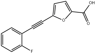 5-((2-fluorophenyl)ethynyl)furan-2-carboxylic acid Structure