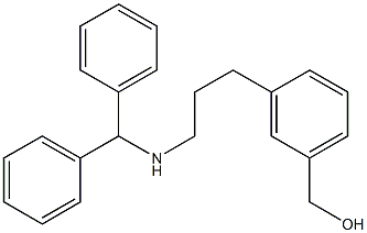 (3-(3-(benzhydrylaMino)propyl)phenyl)Methanol 结构式