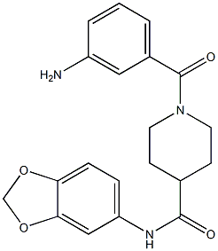 1-(3-aMinobenzoyl)-N-(benzo[d][1,3]dioxol-5-yl)piperidine-4-carboxaMide