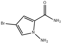 1-aMino-4-broMo-1H-pyrrole-2-carboxaMide Structure