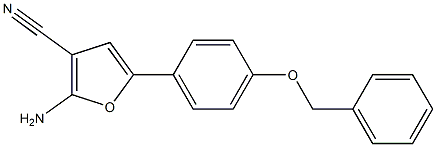 2-aMino-5-(4-(benzyloxy)phenyl)furan-3-carbonitrile|