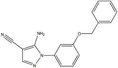 5-aMino-1-(3-(benzyloxy)phenyl)-1H-pyrazole-4-carbonitrile|