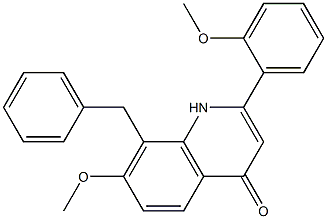  8-benzyl-7-Methoxy-2-(2-Methoxyphenyl)quinolin-4(1H)-one