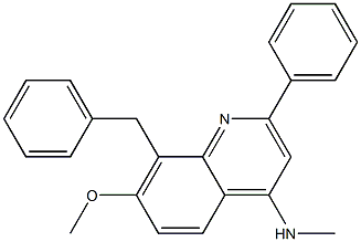 8-benzyl-7-Methoxy-N-Methyl-2-phenylquinolin-4-aMine