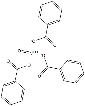 苯甲酸氧钒, , 结构式