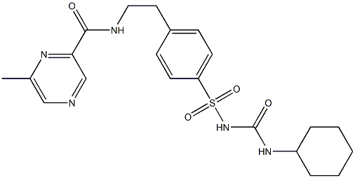 1-Cyclohexyl-3-[[4-[2-[[(6-Methyl-pyrazin-2-yl)carbonyl] aMino]ethyl]phenyl]-sulphonyl]urea|格列吡嗪杂质E