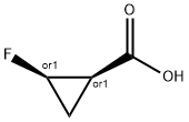 RACEMIC CIS-2-フルオロシクロプロパンカルボン酸 化学構造式