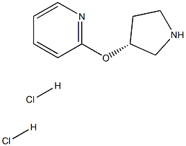 (R)-2-(pyrrolidin-3-yloxy)pyridine dihydrochloride Struktur