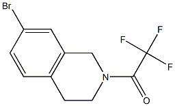 N-三氟乙酰基-7-溴-1,2,3,4-四氢异喹啉,,结构式