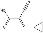 2-cyano-3-cyclopropylacrylic acid 结构式