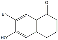 7-BroMo-3,4-dihydro-6-hydroxynaphthalen-1(2H)-one Structure