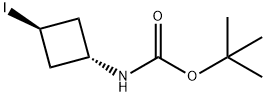 trans-tert-Butyl 3-iodocyclobutylcarbaMate Struktur