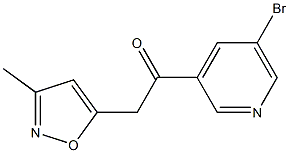 1-(5-broMopyridin-3-yl)-2-(3-Methylisoxazol-5-yl)ethanone 结构式